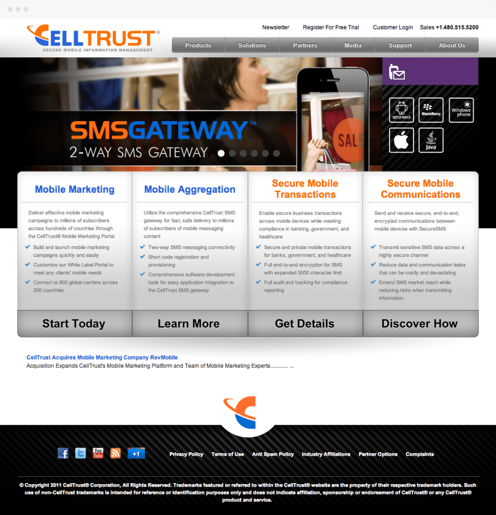 CellTrust.com - Revamp