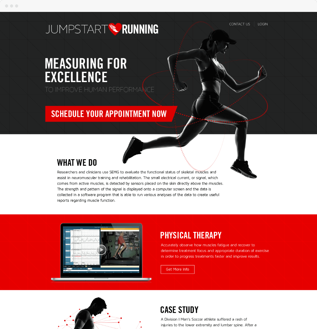 JumpStartRunning.com Web Design & Development