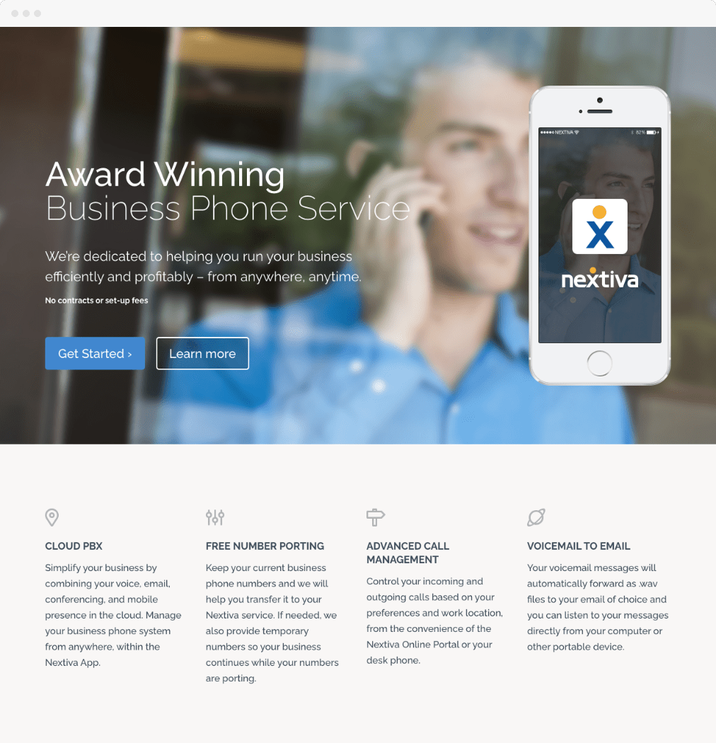 Nextiva.com - Landing Page Development